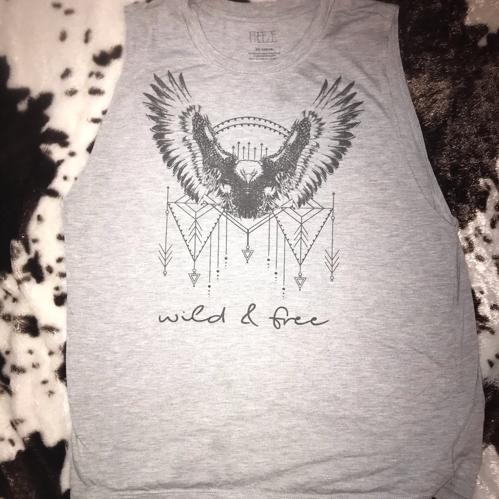 Wild and free eagle cut off tank